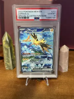 PSA 10 Zapdos EX 202 Special Illustration Rare 151 Pokemon - Image 1