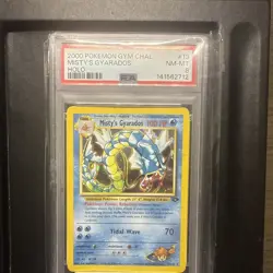 2000 POKEMON GYM CHALLENGE HOLO #13 MISTY'S GYARADOS PSA 8 - Image 1
