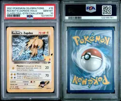 2021 Pokemon Celebrations Classic Collection 15 Rocket's Zapdos -Holo PSA 10 - Image 3