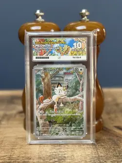 Pokemon Meowth Phantasmal Flames Illustration Rare ‘106/094’ - ACE Graded 10 🌴 - Image 1