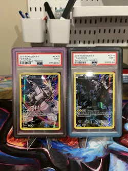 2015 Pokemon XY Black Star Promo Palkia #XY75 And Zekrom #XY76 PSA 9 - Image 1