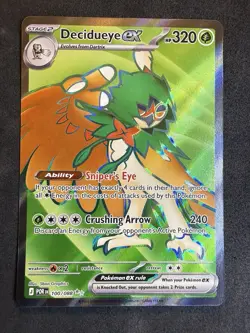 🔥 Decidueye Ex 100/088 Perfect Order Ultra Rare NM Pokemon English 🔥 - Image 1