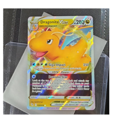 Pokemon Dragonite VSTAR 050/078 Pokemon GO Ultra Rare Full Art Holo English - Image 1
