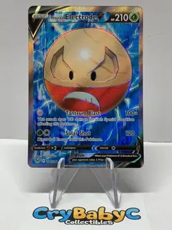 Pokemon Hisuian Electrode V 172/196 Lost Origin Sword & Shield FULL ART - Image 1
