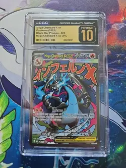 Pokemon Mega Charizard X ex 023 Black Star Promo UPC - CGC 10 PRISTINE - Image 1