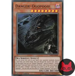 Yugioh Danger! Ogopogo! SAST-EN000 Ultra Rare 1st Edition LP - Image 1