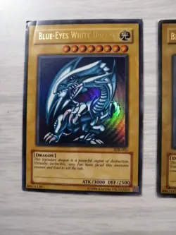 2x Blue Eyes White Dragon Yu-gi-oh Played Condition - Image 2