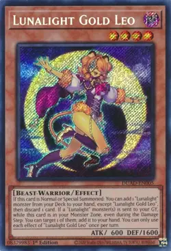 Lunalight Gold Leo - ScR - DUAD-EN005 - 1st Ed - YuGiOh - Image 1