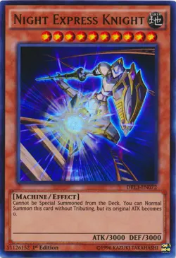 Night Express Knight - DRL3-EN072 - Ultra Rare - 1st Edition Near Mint Yugioh Ca - Image 1