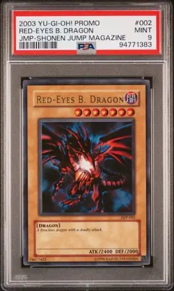 PSA 9 Yu-Gi-Oh! 2003 Red-Eyes B. Dragon JUMP-EN006 Ultra Rare Yugioh [PSA] - Image 1