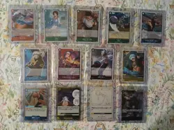 One Piece TCG Japanese Lot ×13 Foils & Pirate Foils Only (No Duplicates) - Image 1