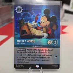 Disney Lorcana Winterspell MICKEY MOUSE Bob Cratchit Epic Foil #219/204 - Image 1