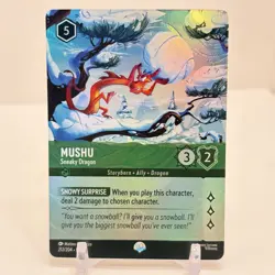 Disney Lorcana Winterspell Mushu Sneaky Dragon Epic 212/204 NM - Image 1