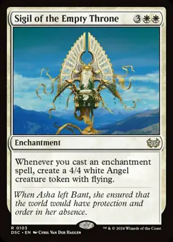 Sigil of the Empty Throne NM, English MTG Duskmourn: Commander - Image 1