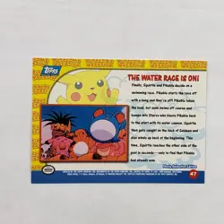 Topps Pokemon! Pikachu's Vacation! #47 The Water Race Is On! - Image 3