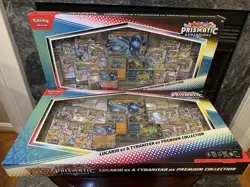 Pokemon Lucario Ex Tyranitar Ex Premium Collection Prismatic Evolution Lot of 2 - Image 1