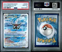 2023 POKEMON SWORD & SHIELD CROWN ZENITH #GG50 FULL ART/DARKRAI VSTAR PSA 10 - Image 1