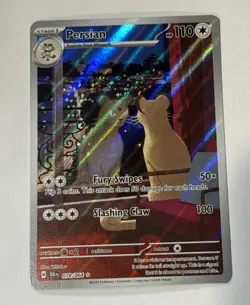 Persian 78/64 Illustration Rare - 2024 Pokemon Shrouded Fable Holo Card - Image 1