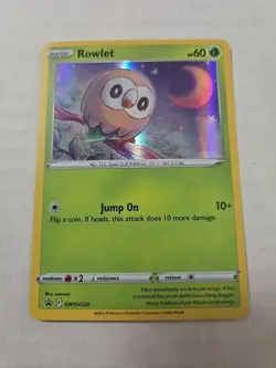 Rowlet Holo 2022 SWSH220 Sword & Shield Black Star Promo Pokemon TCG - Image 1