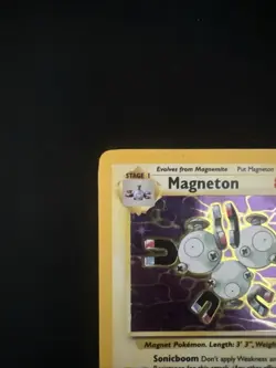 MP Magneton 11/62 Pokemon Fossil Holo Rare Moderately Played - Image 2