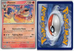 Flareon 013/131 Poke Ball Reverse Rare Prismatic Evolutions Pokemon NM - Image 3