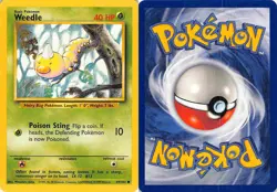 Weedle 69/102 Common Base Set Pokemon LP - Image 3