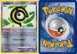 Unown [C] 67/130 Uncommon Diamond & Pearl Pokemon HP - Image 3