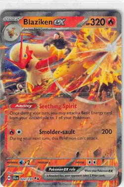 Blaziken ex 024/159 Double Rare Journey Together Pokemon NM - Image 1