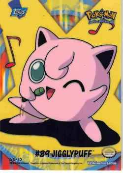 Jigglypuff #166 - Topps Trading Cards Series 2 Pokemon MP - Image 1