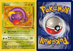 Ekans 46/62 Common Fossil Pokemon LP - Image 3