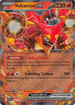 Volcanion ex 031/159 Double Rare Journey Together Pokemon NM - Image 1