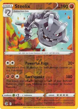 Steelix 139/264 Holo Rare Fusion Strike Pokemon MP - Image 1