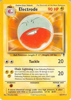 Electrode 22/110 Rare Legendary Collection Pokemon HP/DMG - Image 1