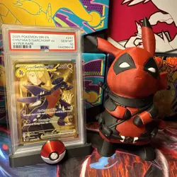 2025 POKEMON DRI EN-DESTINED RIVALS HYPER RARE #241 CYNTHIA'S GARCHOMP EX PSA 10 - Image 1