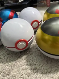 Lot of 6 EMPTY Pokemon Tins Pokeball Balls Variety - Image 4