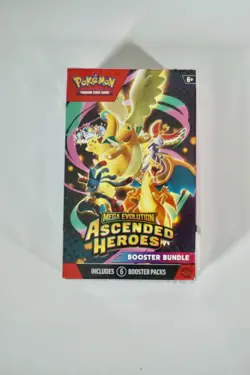 New Sealed Pokemon TCG: Mega Evolution-Ascended Heroes Booster Bundle (6 Packs) - Image 1