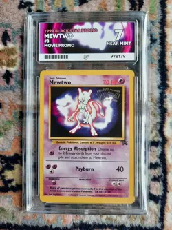 Pokemon TCG Mewtwo 3 Black Star Promo First Movie Promo Card - Vintage - ACE 7 - Image 1