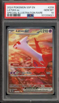 Pokemon Latias ex Surging Sparks Special Illustration Rare #239 PSA 10 Gem Mint - Image 1