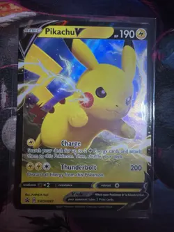 Pokemon TCG Pikachu V SWSH061 Sword & Shield Promo Holo 190HP 2021 - Image 1