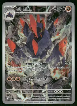 2025 Gigalith 129/086 Illustration Rare Holo NM SV: White Flare Pokemon - Image 1
