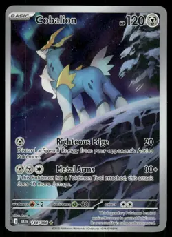 2025 Cobalion 144/086 Illustration Rare Holo NM Pokemon SV: Black Bolt - Image 1