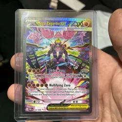 Mega Zygarde EX Full Art Holo Pokemon Card 120/088 310 HP 200 Attack - Image 1
