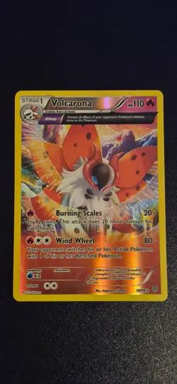 Volcarona 18/98 Reverse Holo Rare Ancient Origins Pokemon NM - Image 1
