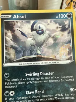 Pokemon TCG Absol 097/189 Astral Radiance exclusive variant Cosmos Holo SWIRL - Image 5
