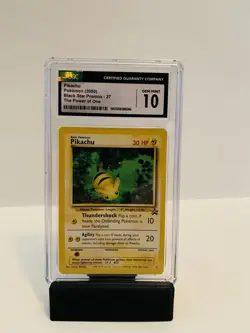 CGC 10 Pikachu Pokemon (2000) Black Star Promos -27 The Power Of One - Image 1