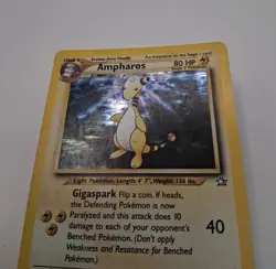 Ampharos 1/111 Neo Genesis Holo MP Vintage Pokemon TCG - Image 3