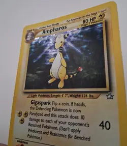Ampharos 1/111 Neo Genesis Holo MP Vintage Pokemon TCG - Image 5
