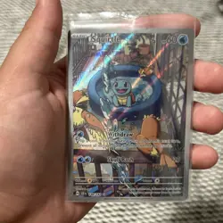 Pokemon Squirtle Illustration Rare Full Art Holo SV:021/165 Scarlet & Violet 151 - Image 2