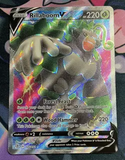 Pokemon TCG Rebel Clash Rillaboom V 175/192 Full Art - Image 1