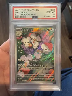 Pokemon Maushold Paldea Evolved Illustration Rare #226 PSA 10 Gem Mint - Image 1